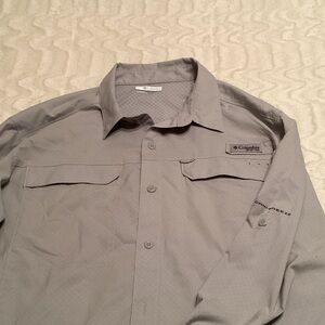 Columbia Light Gray Outdoor Shirt